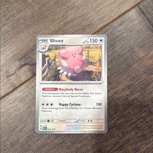 Pokemon Blissey Trading Card